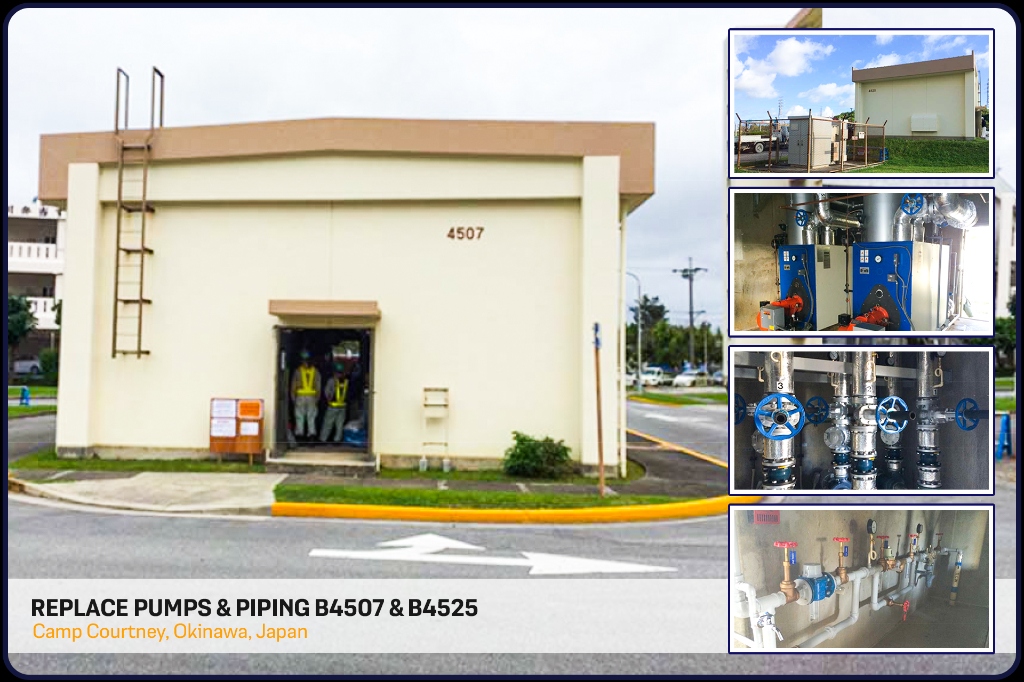 Replace Pumps & Piping B4507 & B4525